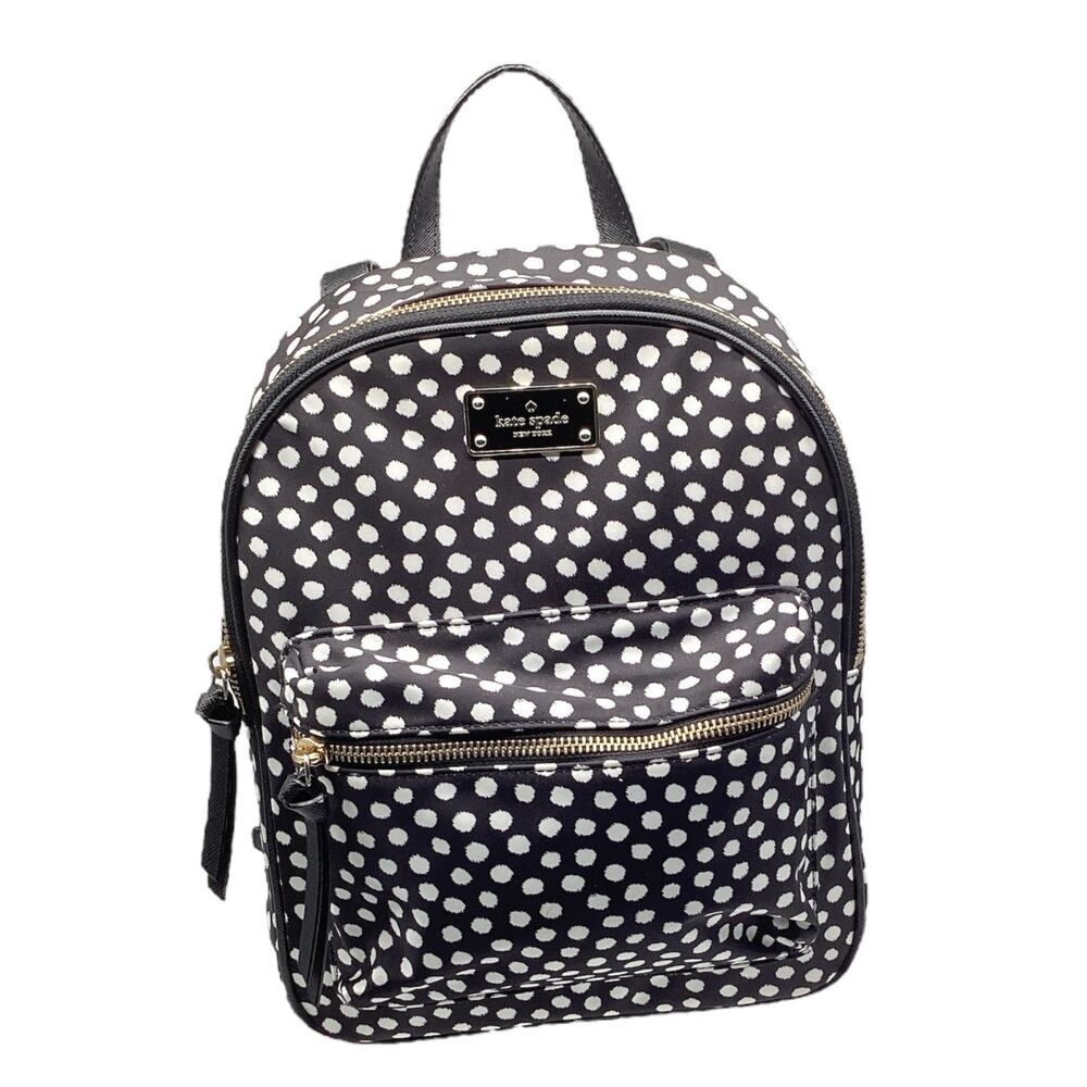 Kate Spade Outlet Women’s Wilson Road Poppy Bradley Backpack in Black & White